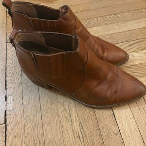 Brown Leather Ankle Boots